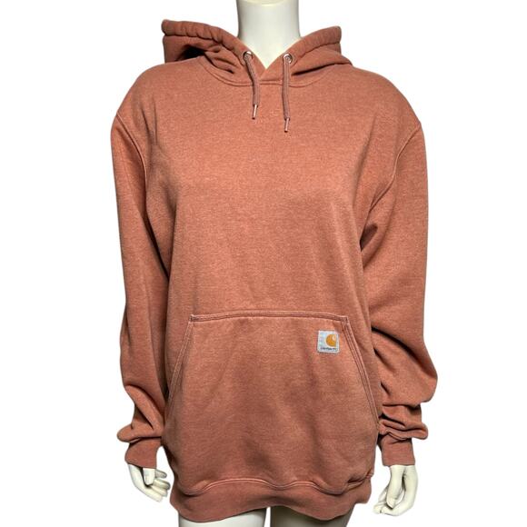 Carhartt Original Fit Hoodie Sweatshirt Terracotta Mexico Made Heavyweight M - Picture 1 of 5